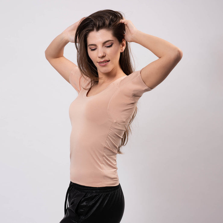 US Womens Undershirts Skin Care Tops See-Through T-Shirt Long